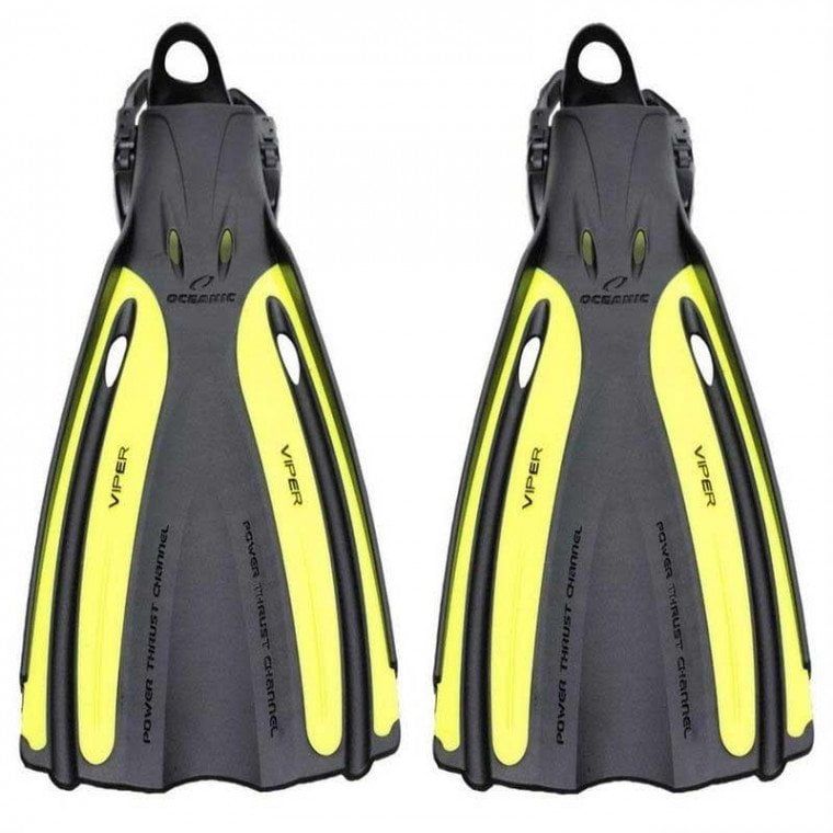 Oceanic Viper Diving Fins Yellow Dive Code